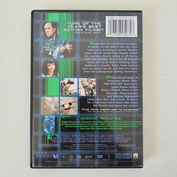The 6th Day DVD 2000 Widescreen - Arnold Schwarzenegger, Michael Rapaport - Picture 4 of 4